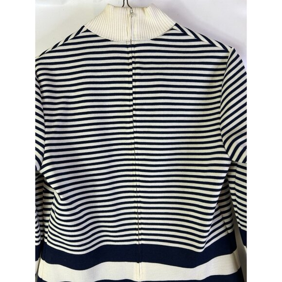 Vintage 70s Rockabilly Pant Suit Wide Leg Pants Color Block Sweater - Picture 6 of 10